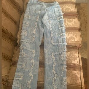Others Follow Light Blue Distressed Kids Jeans